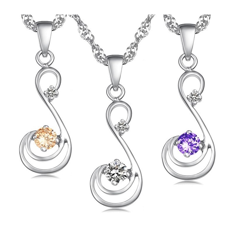 Qualität Und Quantität Gesichert Weibliche  ierung Titan Halskette Mit Diamant