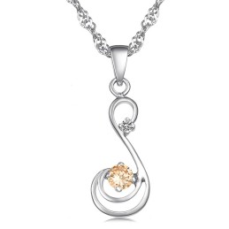 Qualität Und Quantität Gesichert Weibliche  ierung Titan Halskette Mit Diamant