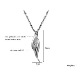 Die Königin Der Qualität Damen Platinierte Titan Halskette