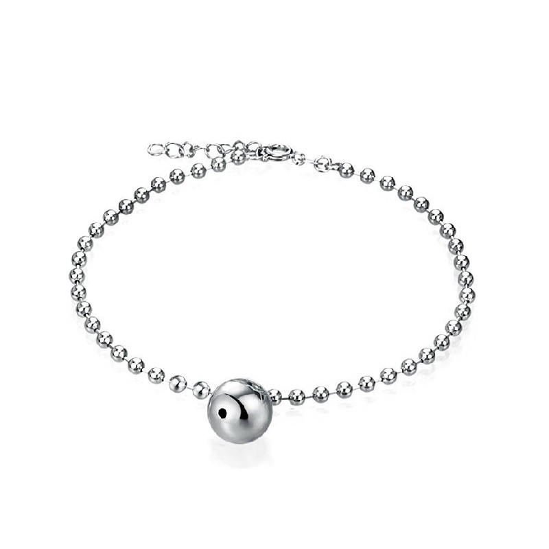 Zuverlässiges, Hochwertiges Fußkettchen Aus Platiniertem Titan Für Damen Zuverlässiges, Hochwertiges Fußkettchen Aus Platiniertem Titan Für Damen
