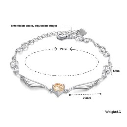 Große Auswahl An Weiblichen Platin-Titan-Armbändern Mit Diamanten