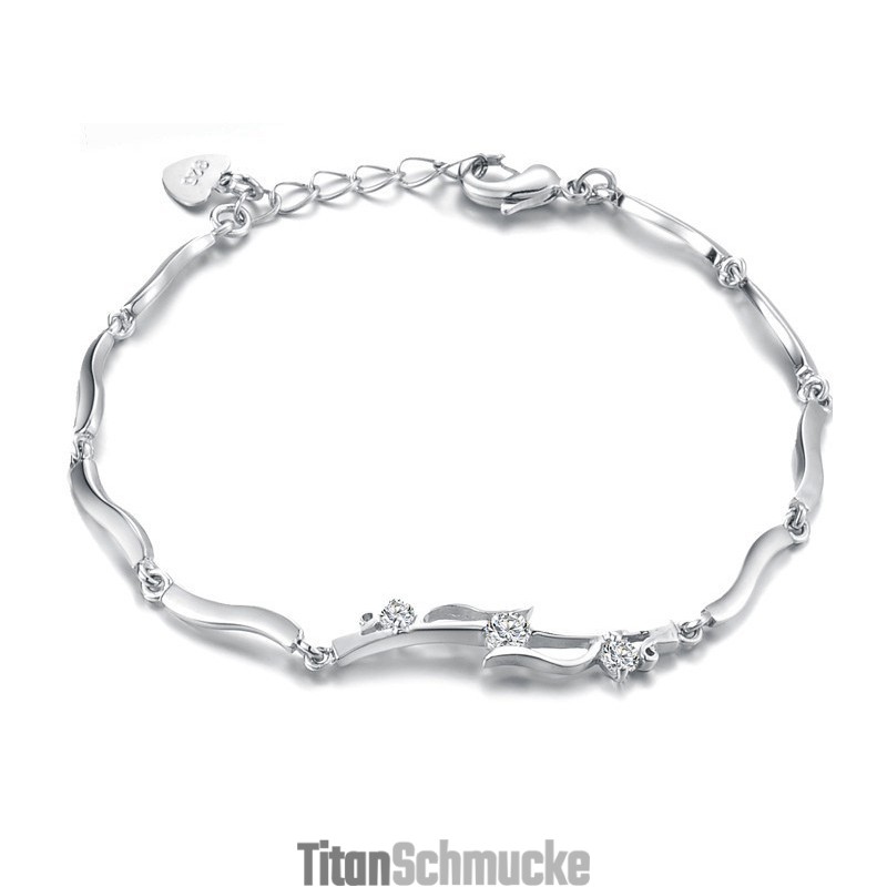 Platiniertes Titanarmband Für Damen Von Zuverlässiger Qualität Platiniertes Titanarmband Für Damen Von Zuverlässiger Qualität
