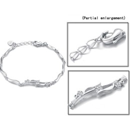 Platiniertes Titanarmband Für Damen Von Zuverlässiger Qualität