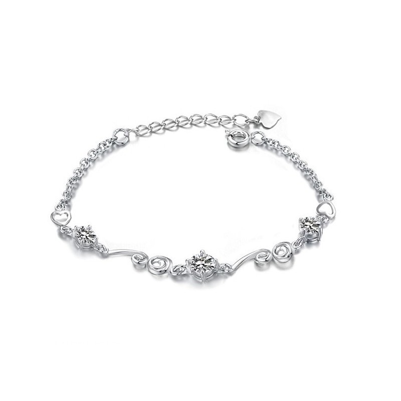 Qualität Und Quantität Gesichert Weibliche Platin Plating Titan Armband Mit Strass