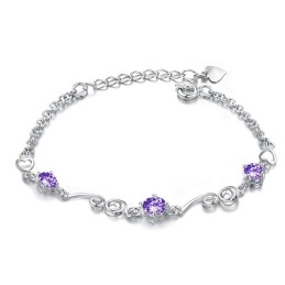 Qualität Und Quantität Gesichert Weibliche Platin Plating Titan Armband Mit Strass