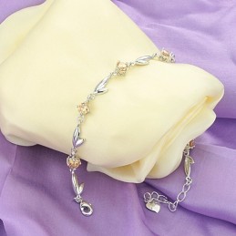 Komplett In Spezifikationen Weibliche  Beschichtung Titan Armband Mit Diamant