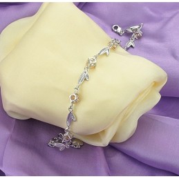 Komplett In Spezifikationen Weibliche  Beschichtung Titan Armband Mit Diamant