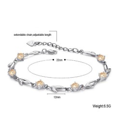 Komplett In Spezifikationen Weibliche  Beschichtung Titan Armband Mit Diamant
