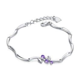 Qualität Und Quantität Gesichert Weibliche Platin Plating Titan Armband Mit Diamant