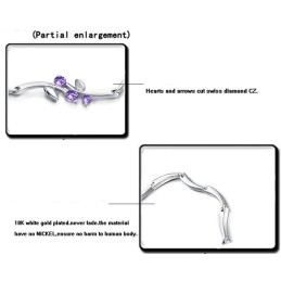 Qualität Und Quantität Gesichert Weibliche Platin Plating Titan Armband Mit Diamant