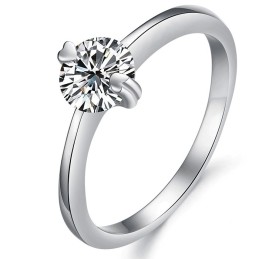 Qualität Und Quantität Gesichert Weibliche Platin Plating Titan Ring Mit Strass