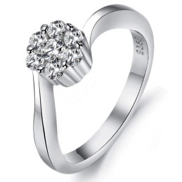 Qualität Und Quantität Gesichert Weibliche Platin Plating Titan Ring Mit Strass