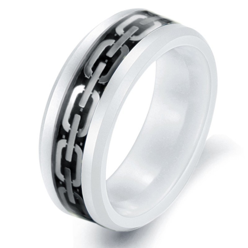 Hochwertiger Ring Aus Kohlefaser Und Wolframkeramik