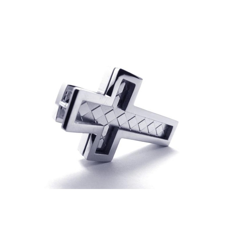 Mode Herren Titan Kreuz Anhänger - Free Chian