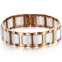 Langlebiges Herren-Wolfram-Keramik-Armband