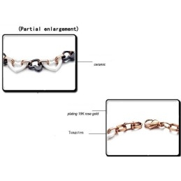 Zuverlässige Leistung Weibliches Sweetheart Wolfram-Keramik-Armband