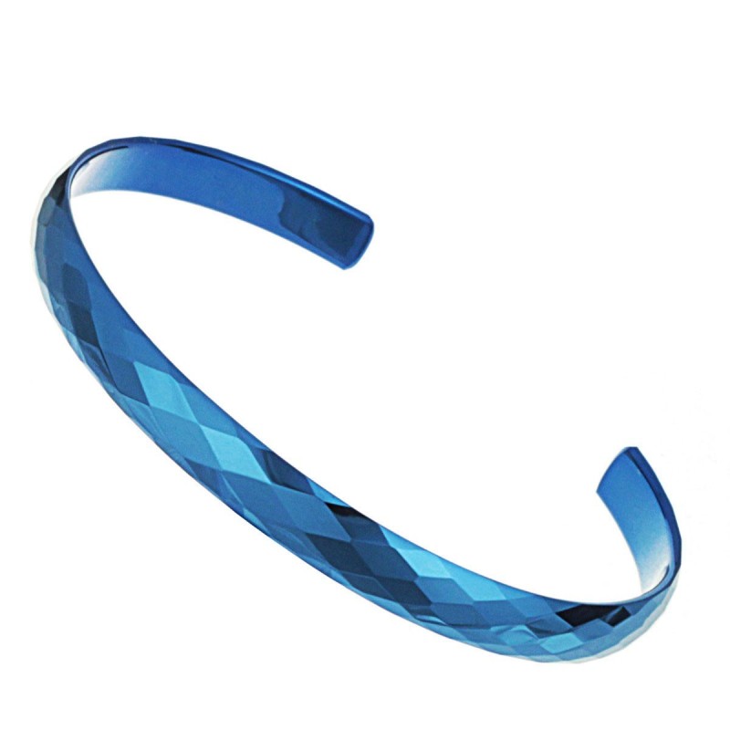 Stabiler Qualitäts-Armreif Aus Blauer Wolframkeramik