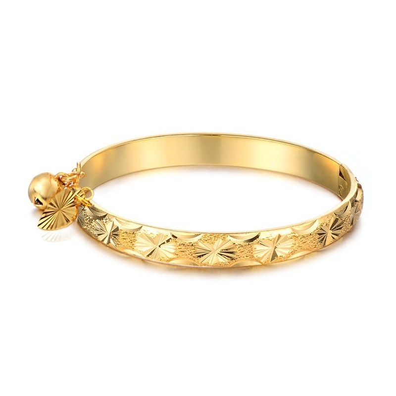 Stabiler, Hochwertiger, 18 Karat Vergoldeter Retro-Armreif Für Damen Stabiler, Hochwertiger, 18 Karat Vergoldeter Retro-Armreif Für Damen