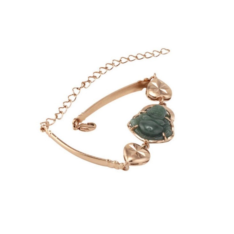 Zuverlässige Qualität: Das 18 Karat Vergoldete Jade-Buddha-Armband