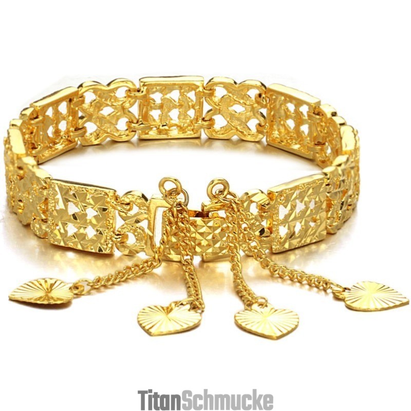 Langlebiges Damenarmband Mit 18 Karat Vergoldung