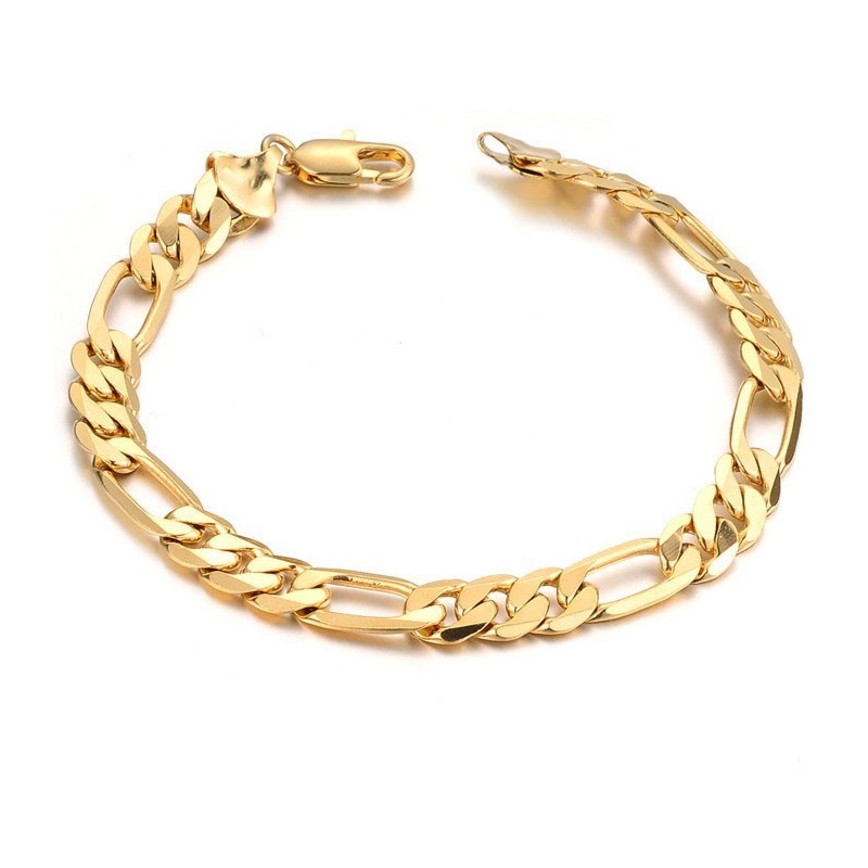 Einfach Zu Verwendendes, 18 Karat Vergoldetes Herrenarmband