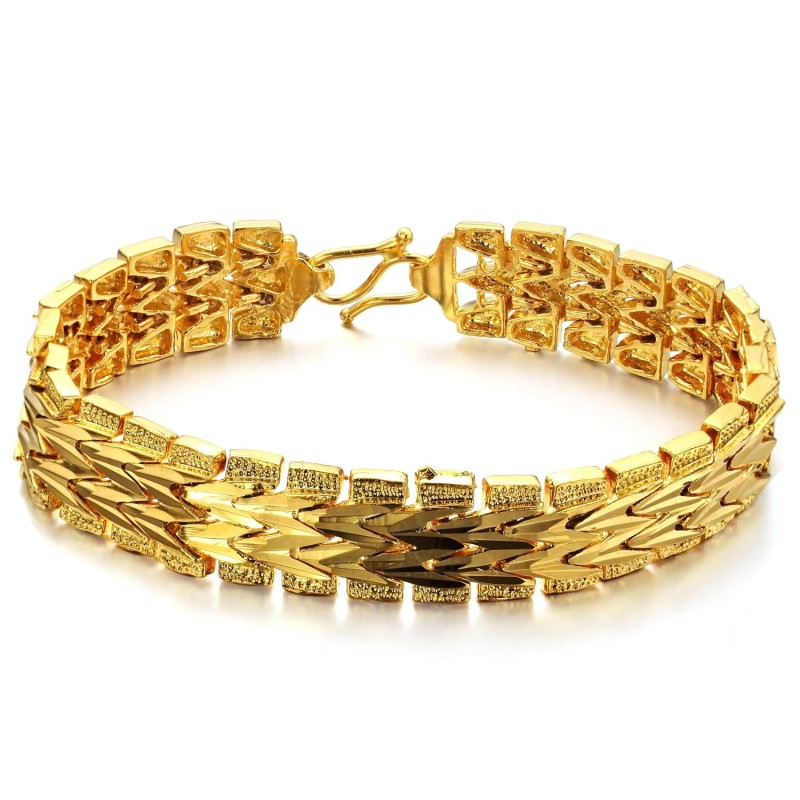Hervorragende Qualität Damen Klassisches 18K Vergoldetes Armband