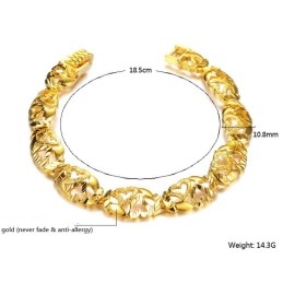 Reliable Reputation Damen-Armband Mit 18 Karat Vergoldetem Herz