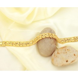 Weltweit Bekanntes, 18 Karat Vergoldetes Armband Mit Sternmuster Für Männer