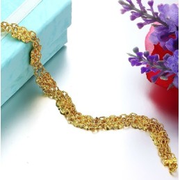 Qualität Und Quantität Gesichert Weibliches Armband In Blumenform, 18 Karat Vergoldet