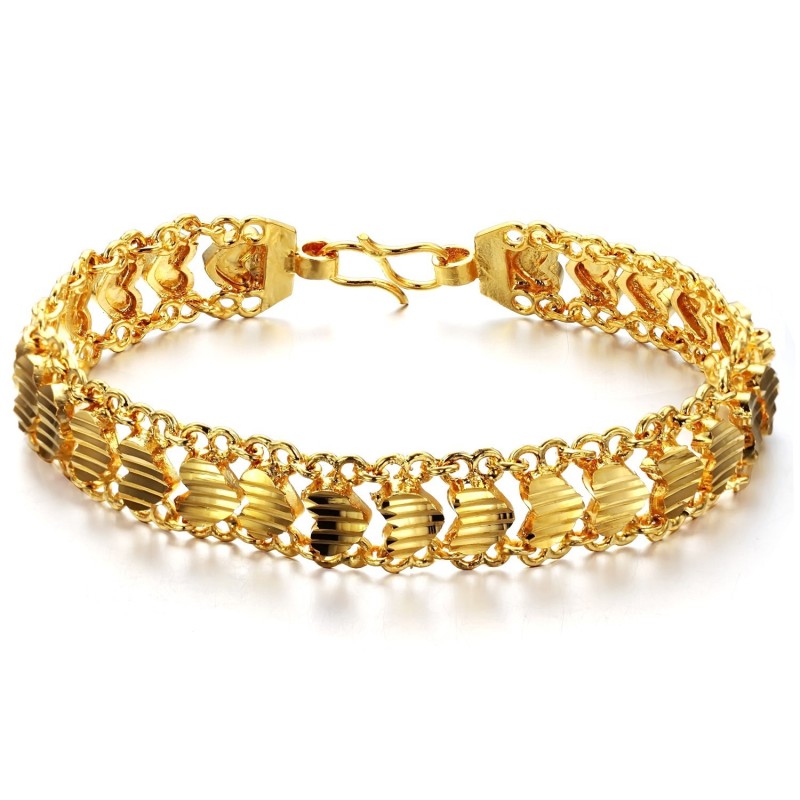 Einfach Zu Verwendendes, 18 Karat Vergoldetes Damen-Sweetheart-Armband Einfach Zu Verwendendes, 18 Karat Vergoldetes Damen-Sweetheart-Armband