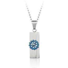 Einzigartiger Herren-Anhänger Aus metallisch grau Und Titan – Inklusive Kette