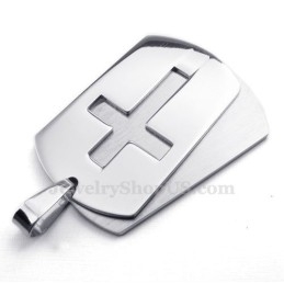 Halskette Mit Kreuzanhänger Aus Titan Von Silver Cards (Kostenlose Kette)