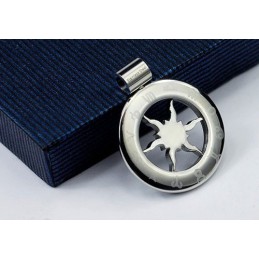 Titan-Anhänger Mit Horoskop-Kreis – Kostenlose Kette