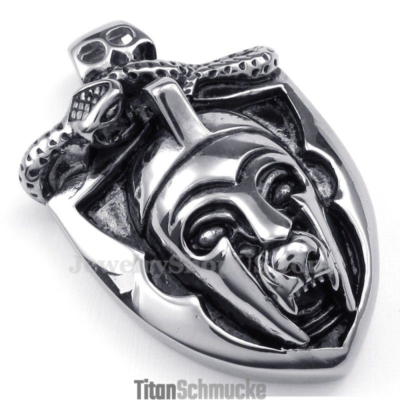 Halskette Mit Titan-Maskenanhänger (Kostenlose Kette) Halskette Mit Titan-Maskenanhänger (Kostenlose Kette)
