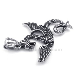 Halskette Mit Flugsaurier-Anhänger Aus Titan (Kostenlose Kette)