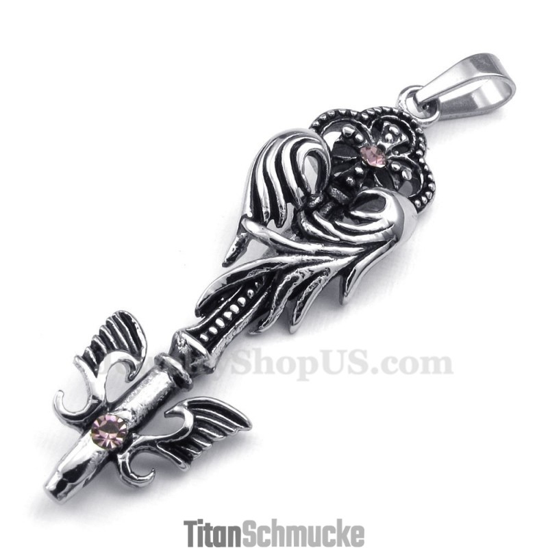 Halskette Mit Zepteranhänger Aus Titan (Kostenlose Kette) Halskette Mit Zepteranhänger Aus Titan (Kostenlose Kette)
