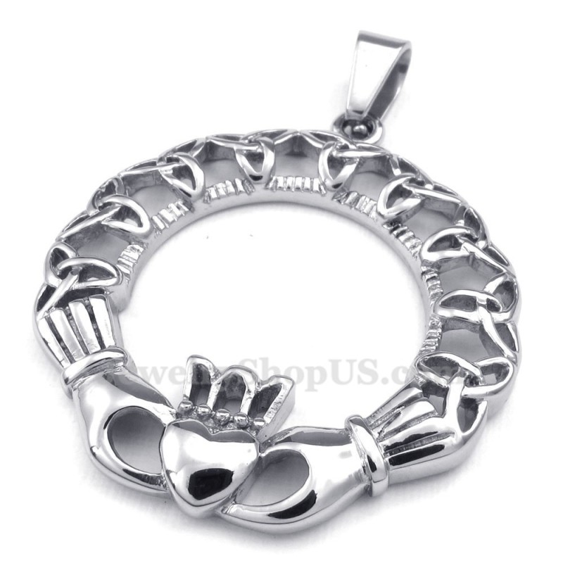 Halskette Mit Keltischem Knoten-Anhänger Aus Titan (Kostenlose Kette)