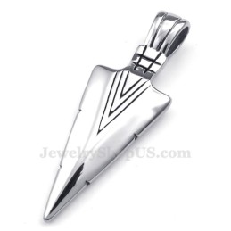 Halskette Mit Dart-Anhänger Aus Titan (Kostenlose Kette)