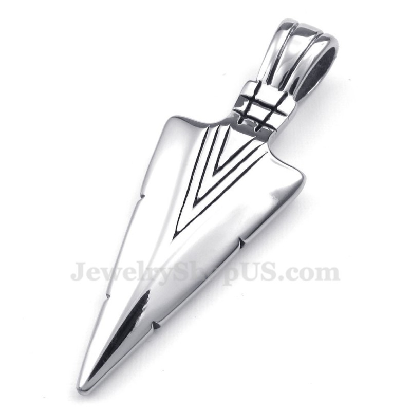 Halskette Mit Dart-Anhänger Aus Titan (Kostenlose Kette)