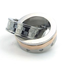 Ewige Liebe Titan-Halskette Mit Ineinandergreifenden Ringen Für Paare (Kostenlose Kette) (Ein Paar)