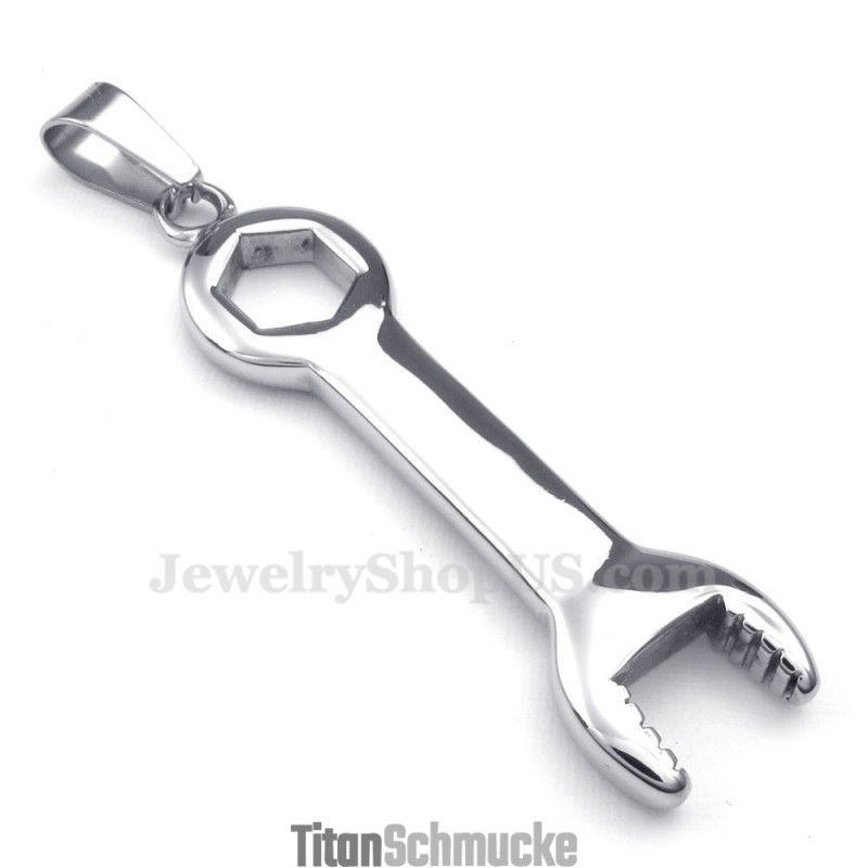 Halskette Mit Anhänger Aus Titan Mit Schraubenschlüssel Und Spanner (Inklusive Kette)