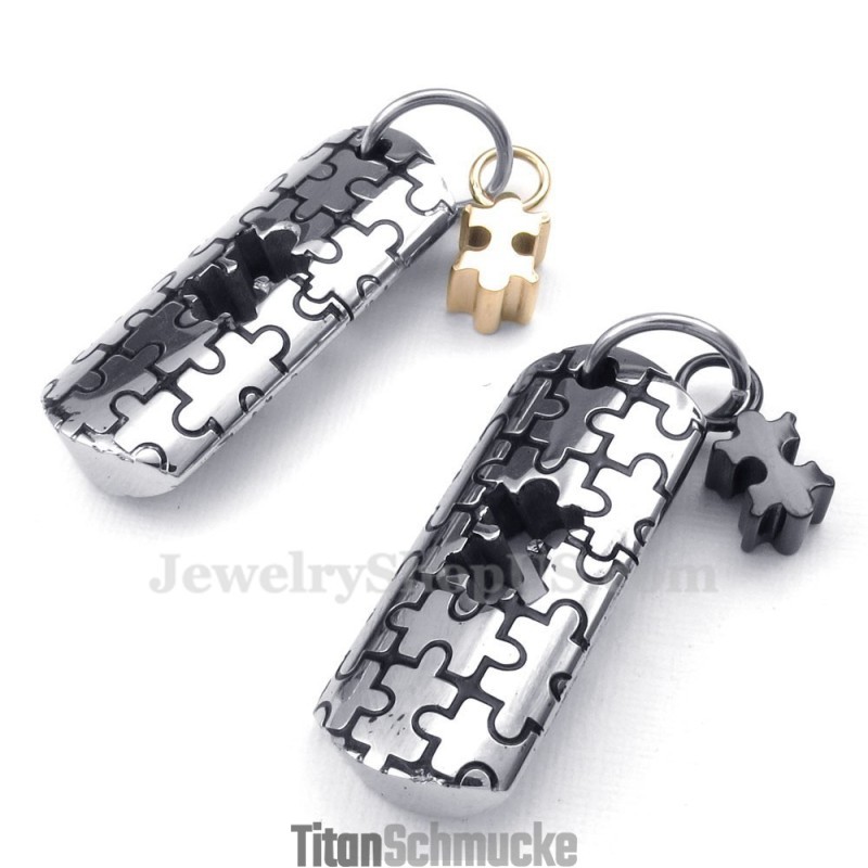 Halskette Mit Anhänger Aus Titan Mit Symbolen Für Paare (Kostenlose Kette) (Ein Paar) Halskette Mit Anhänger Aus Titan Mit Symbolen Für Paare (Kostenlose Kette) (Ein Paar)
