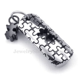 Halskette Mit Anhänger Aus Titan Mit Symbolen Für Paare (Kostenlose Kette) (Ein Paar)