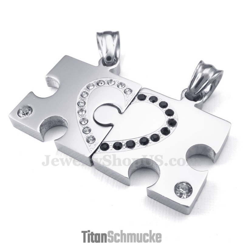 Titan-Halskette Mit Anhänger Für Paare (Kostenlose Kette) (Ein Paar) Titan-Halskette Mit Anhänger Für Paare (Kostenlose Kette) (Ein Paar)