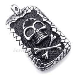 Cards Halskette Mit Totenkopf-Anhänger Aus Titan (Kostenlose Kette)