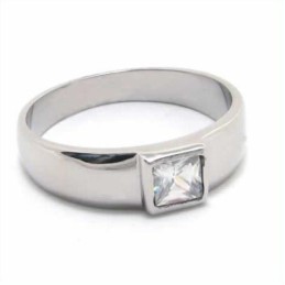 6 Mm Court-Band-Ring Aus Titan Mit