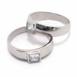 6 Mm Court-Band-Ring Aus Titan Mit