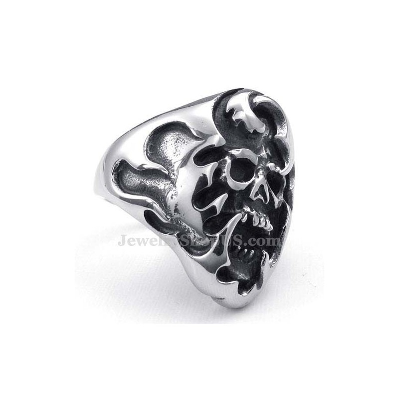 Totenkopfring Aus Titan Totenkopfring Aus Titan