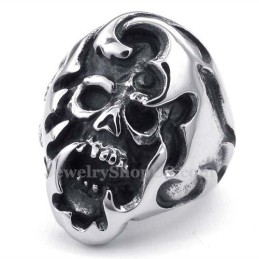 Totenkopfring Aus Titan