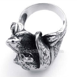 Titanring Mit Hundekopf